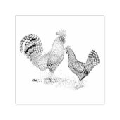 California Gray Rooster und Hen Permastempel (Design)