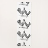 California Gray Rooster und Hen Yogamatte (Rückseite)