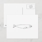 California Gray Whale Postkarte (Vorne/Hinten)