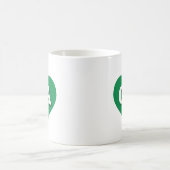 California Green Heart - I Liebe CA Kaffeetasse (Mittel)