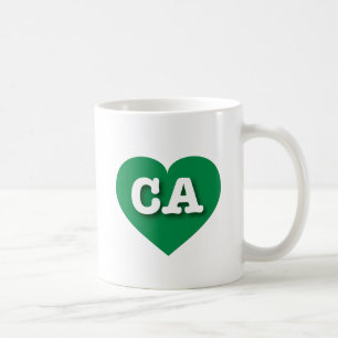 California Green Heart - I Liebe CA Kaffeetasse