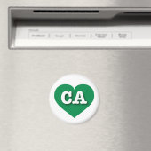 California Green Heart - I Liebe CA Magnet (In Situ (Geschirrspüler))