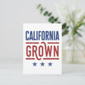 California Grown Californian Pride Native Geboren Postkarte (Stehend Vorderseite)