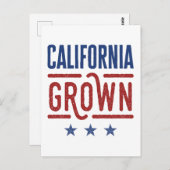 California Grown Californian Pride Native Geboren Postkarte (Vorne/Hinten)
