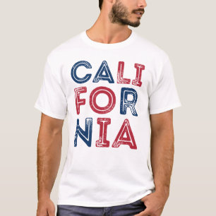 California Grunge Style Lettering Men's T - Shirt