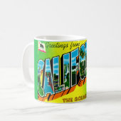California Grußkarte Kaffeetasse (Vorderseite Links)