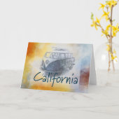 California Grußkarte Karte (Gelbe Blume)