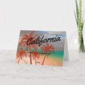California Grußkarte Karte (Rückseite)