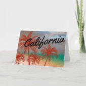 California Grußkarte Karte (Vorderseite)