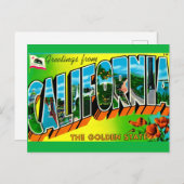 California Grußkarte Postkarte (Vorne/Hinten)