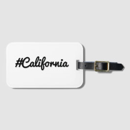 California Hashtag - Minimalistisch Reisen Gepäckanhänger