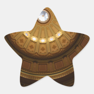California Hauptstadt Dome Stern-Aufkleber
