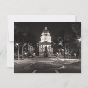 California Hauptstadt Gebäude nachts Postkarte