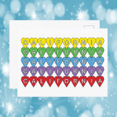 California Hearful Pattern Postkarte