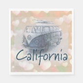 California Heart Paper Napkin Serviette (Vorderseite)
