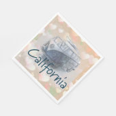 California Heart Paper Napkin Serviette (Ecke)