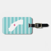 California Heart | Zuhause Staat Gepäckanhänger (Vorderseite horizontal)