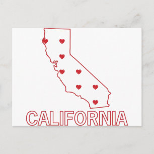 California Hearts Postkarte