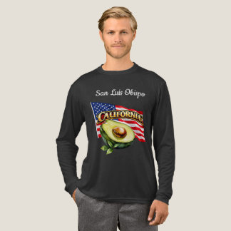 California Herren Langarm Tri-Blend Dunkel Shirt