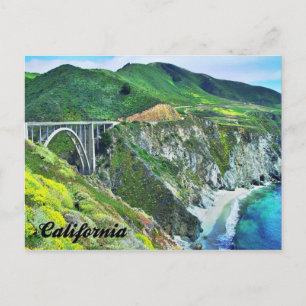 California Highway 1 Bixby Bridge Postkarte
