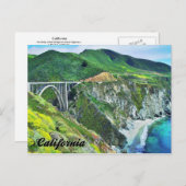 California Highway 1 Bixby Bridge Postkarte (Vorne/Hinten)