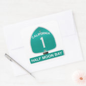 California Highway 1 Halbe Moon Bay Stickers (Umschlag)