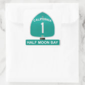 California Highway 1 Halbe Moon Bay Stickers (Tasche)