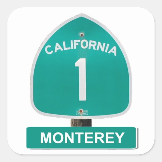 California Highway 1 Monterey Stickers (Vorderseite)