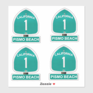 California Highway 1 Pismo Beach Aufkleber