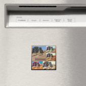 California Hillside Abstrakt Foto Collage 9979 Magnet (In Situ (Geschirrspüler))