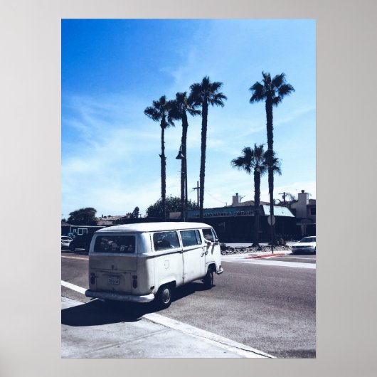 California Hippie Van Poster (Vorne)