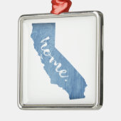 California Home Wood Grain Ornament Aus Metall (Links)