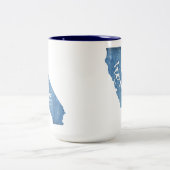 California Home Wood Grain Zweifarbige Tasse (Mittel)