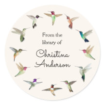 California Hummingbirds Book Plate