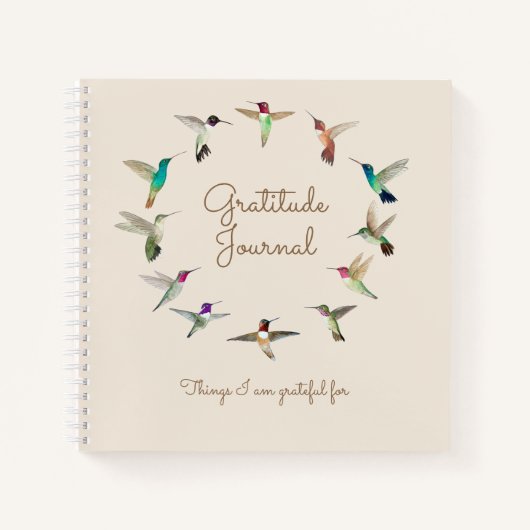 California Hummingbirds Dankes-Notebook Notizblock (Vorderseite)