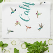 California Hummingbirds Küchentücher (Gefaltet)
