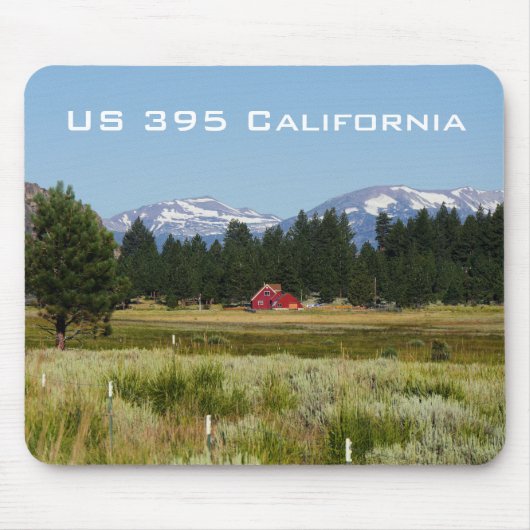 California HWY 395 Landschaft Mousepad (Vorne)