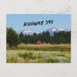 California HWY 395 Landschaft Postkarte