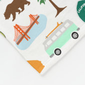 California Icons Fleecedecke (Ecke)