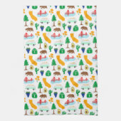 California Icons Geschirrtuch (Vertikal)