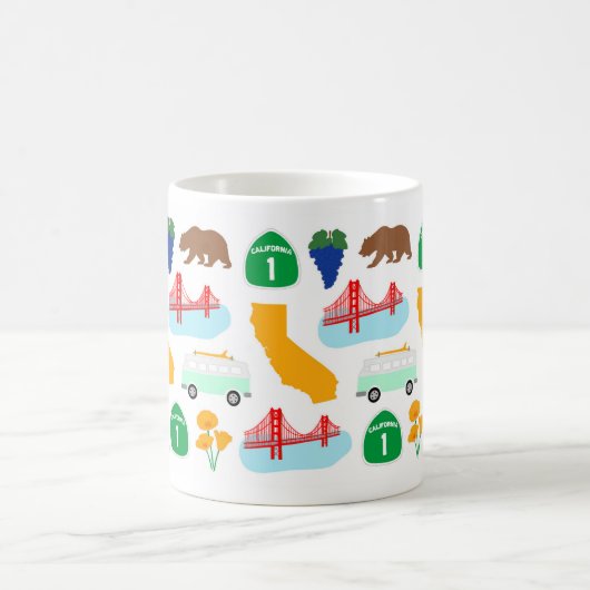 California Icons Kaffeetasse (Mittel)