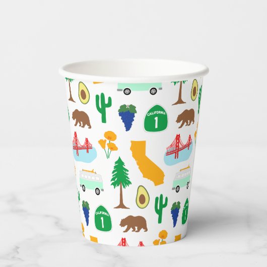 California Icons Pappbecher (Rückseite)