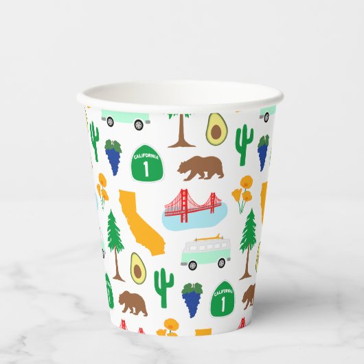California Icons Pappbecher (Vorderseite)