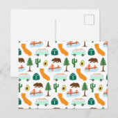 California Icons Postkarte (Vorne/Hinten)