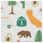 California Icons Stoff (Nahaufnahme)