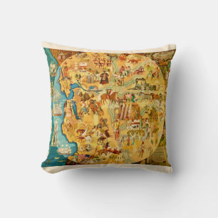 California Illustriert Throw Kissen