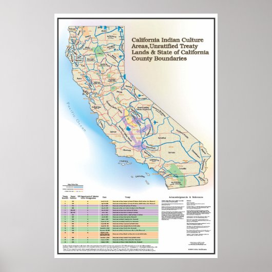 California Indian Culture Areas - Poster (Vorne)