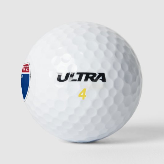 California Interstate 5 - Zeichen Golfball (Logo)