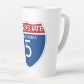 California Interstate Freeway Sign Milchtasse (Rechte Ecke)