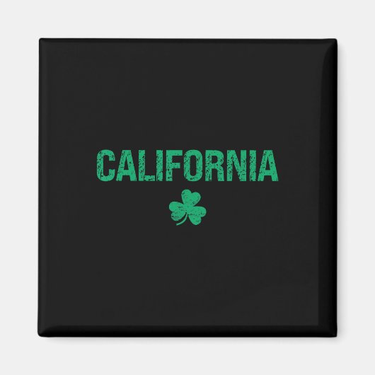 California Irish Kleeblatt St Patrick's Day Magnet (Vorne)